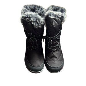 Refresh Womne's Hike Faux Fur Fashion Boots - Grey, US 10